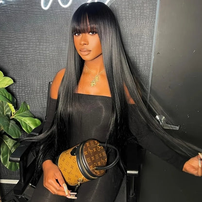 Bone Straight Human Hair Wig 30 Inch Brazilian Lace Wig