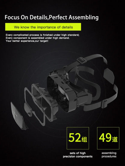 3D Virtual Reality Glasses Headset for Smartphones