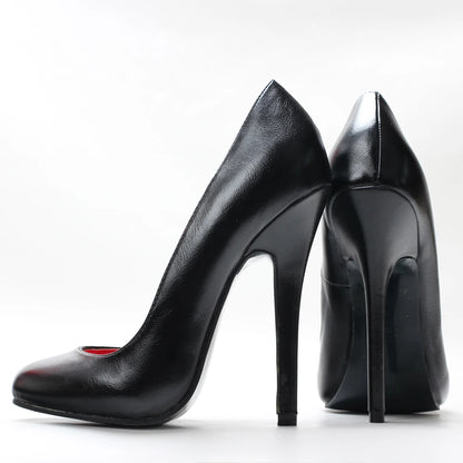 5.5 Inch Stiletto Ultra High Vintage Round Toe Pump Shoes