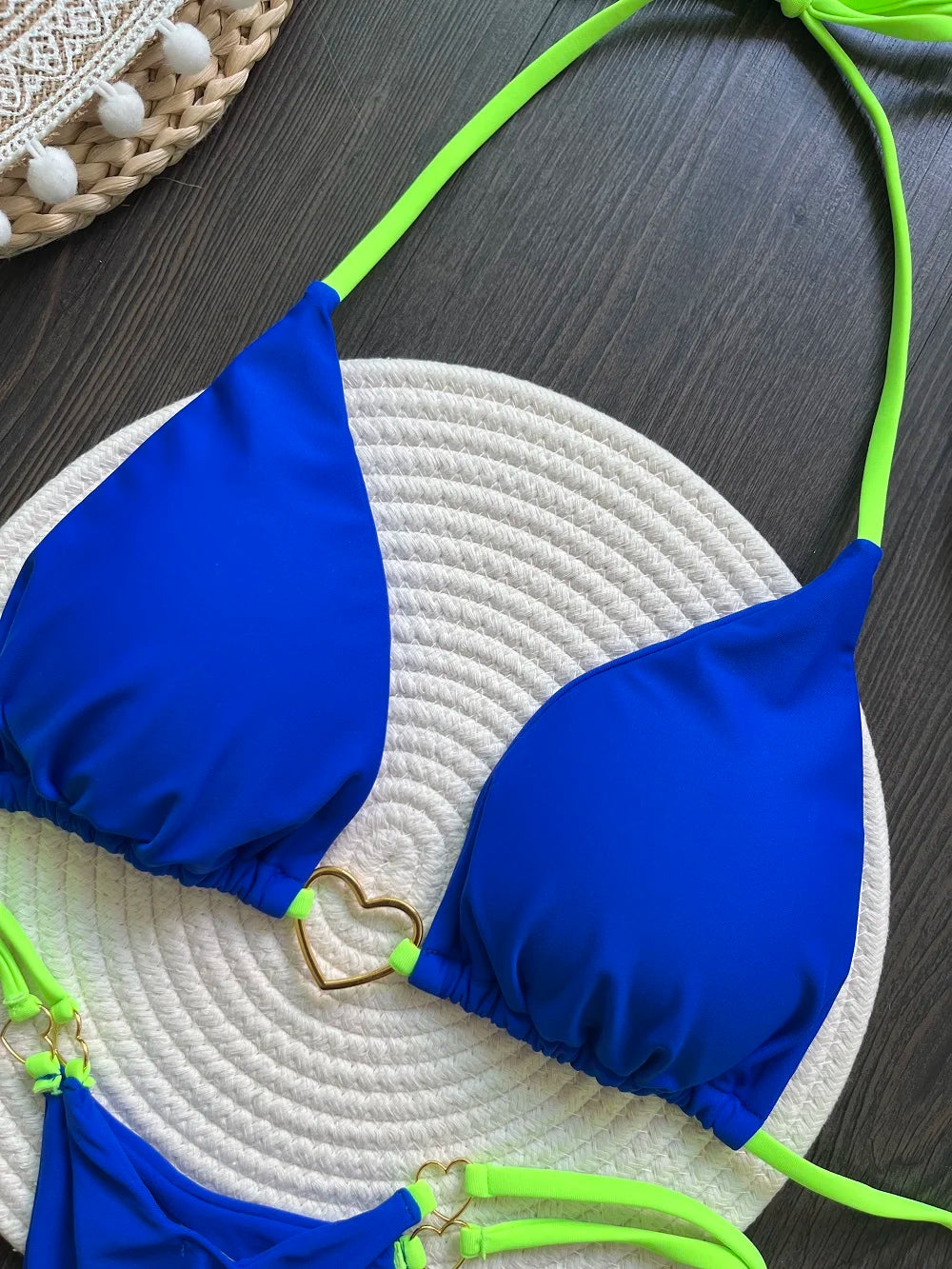 RUOTONSEPT Solid Color Bikini Set Women's Swimwear