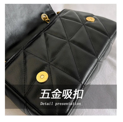 Genuine Leather Mini Square Bag for Women