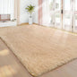 VIKAMA Pink Polyester Bedroom Carpet - Soft Plush Rug