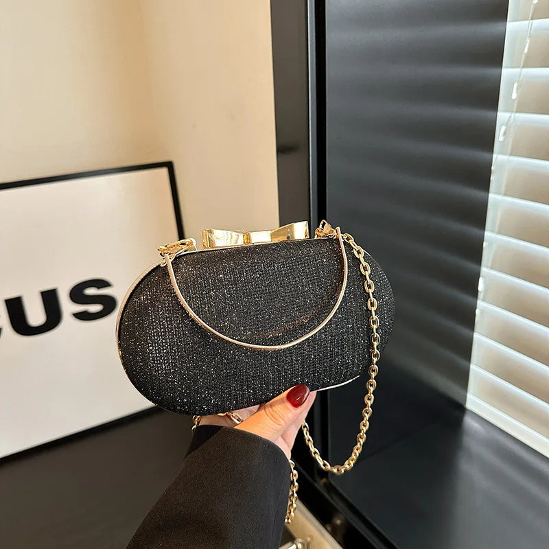 Luxury Sequined Hand-held Dinner Bag for Weddings