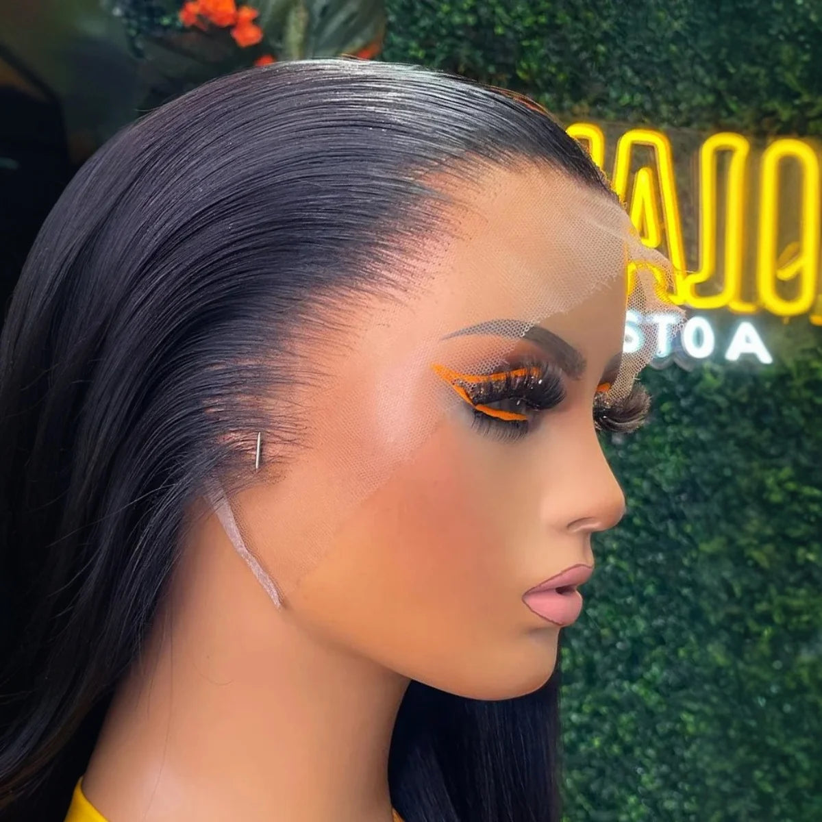 40 Inch Straight Lace Front Human Hair Wig