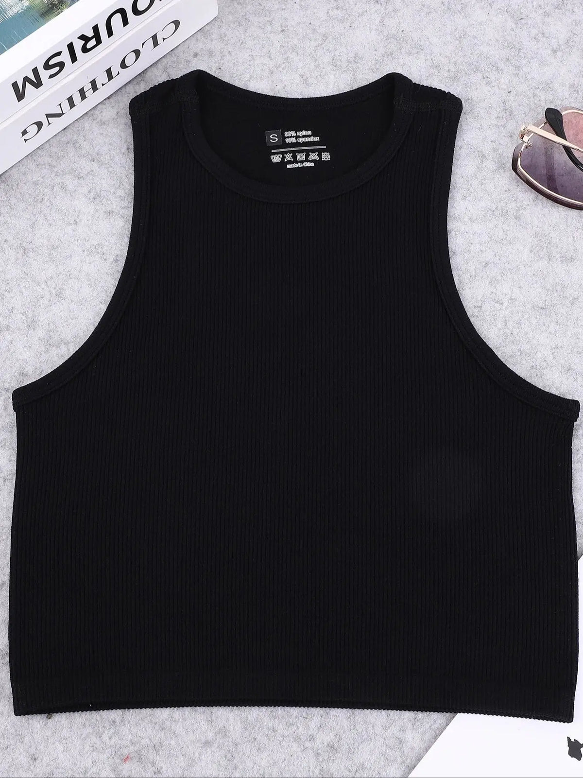 Nylon Seamless Knitted Yoga Vest for Women