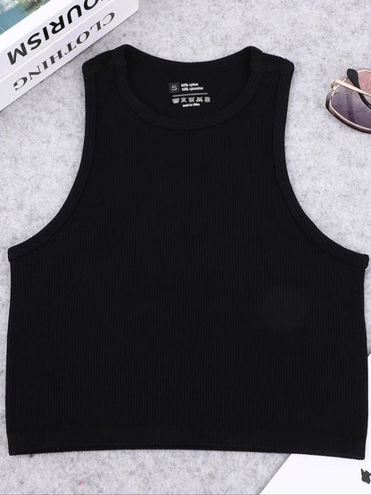 Nylon Seamless Knitted Yoga Vest for Women