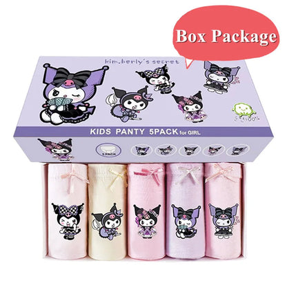 Cotton Girls Briefs with Cartoon Characters