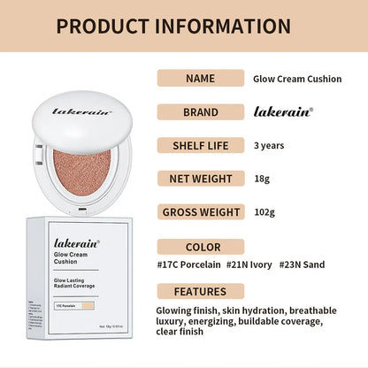Dewy Glow Cream Cushion Foundation Hydrating Moisturizer