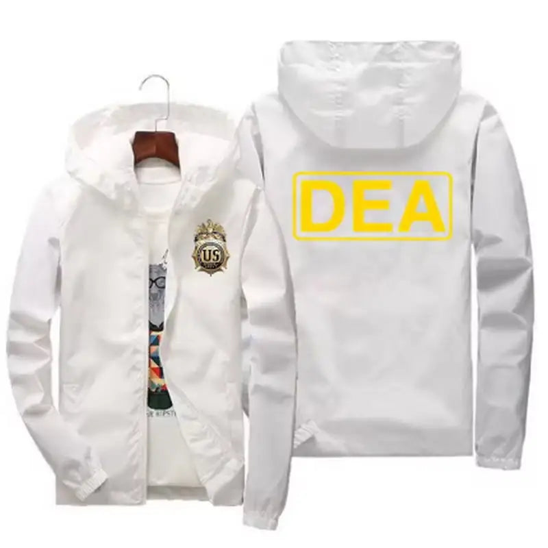 Men's Casual Printed Windbreaker Coat