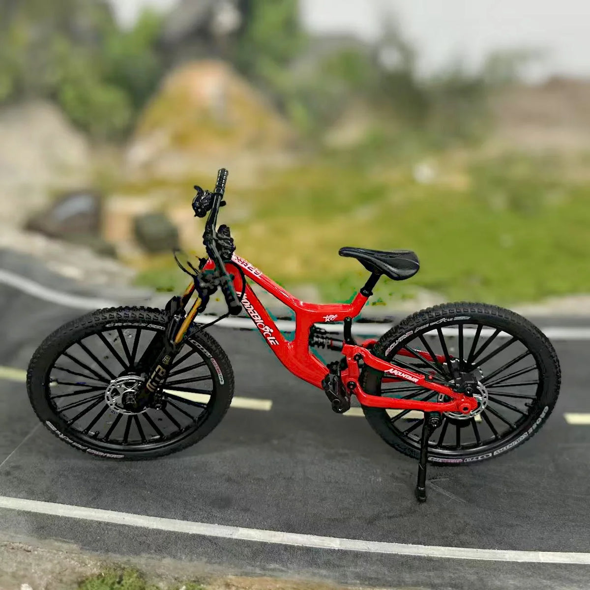 1:8 Alloy Mountain Bike Model with Realistic Gears