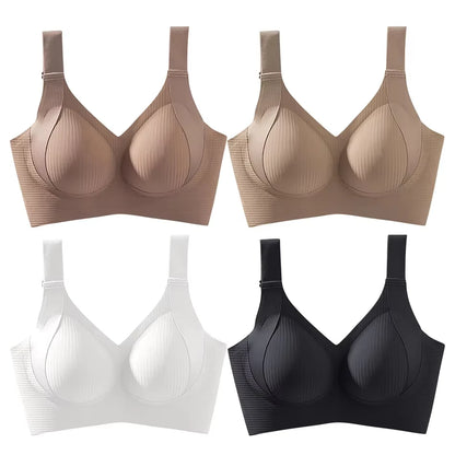 Women's Seamless Wire-Free Bra, Thin Style, Large Size