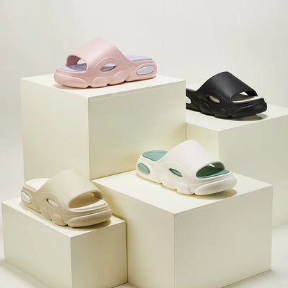 Men's Summer Platform Slides EVA Non-slip Beach Shoes