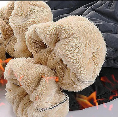 Warm Plush Sports Pants for Women with Drawstring