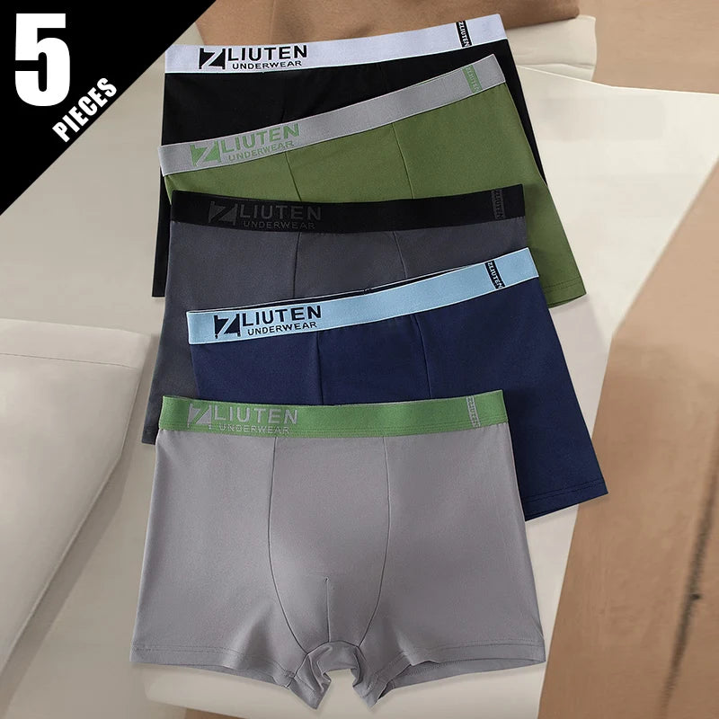 Men's Black Gold Printed Boxer Underwear 5/10 Pack