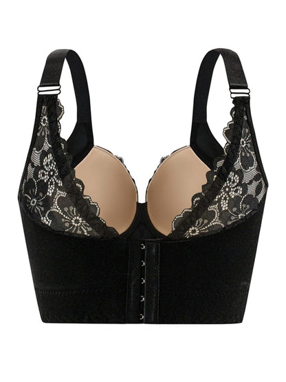 Lace Bra Comfy Breathable Steel Rim Anti Sagging Sports