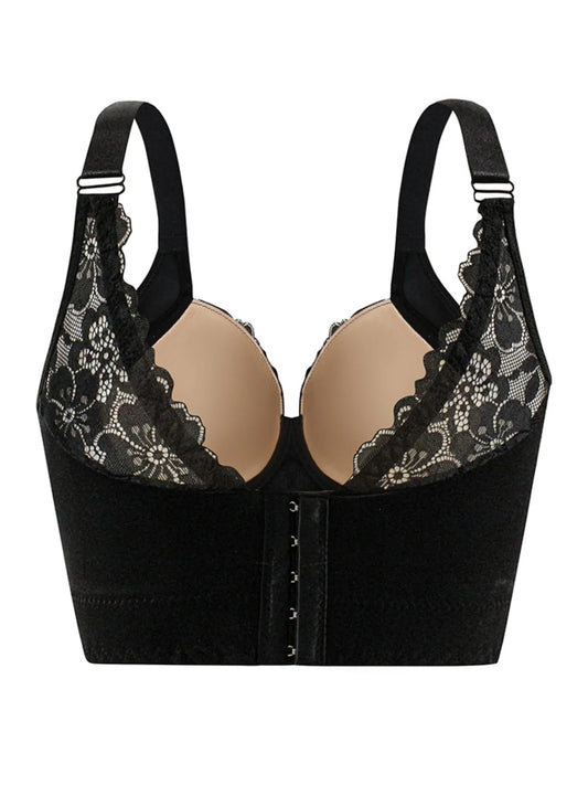 Lace Bra Comfy Breathable Steel Rim Anti Sagging Sports