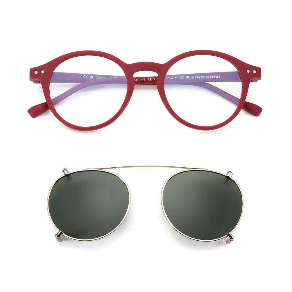 ZENOTTIC Clip-On Polarized Sunglasses for Women