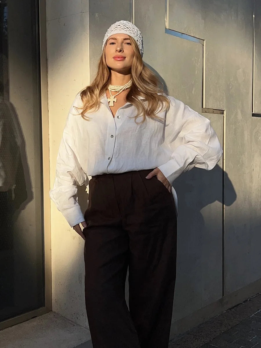 Bornladies Cotton Casual Shirt for Women
