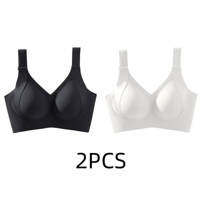Women's Seamless Wire-Free Bra, Thin Style, Large Size