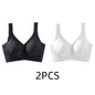 Women's Seamless Wire-Free Bra, Thin Style, Large Size