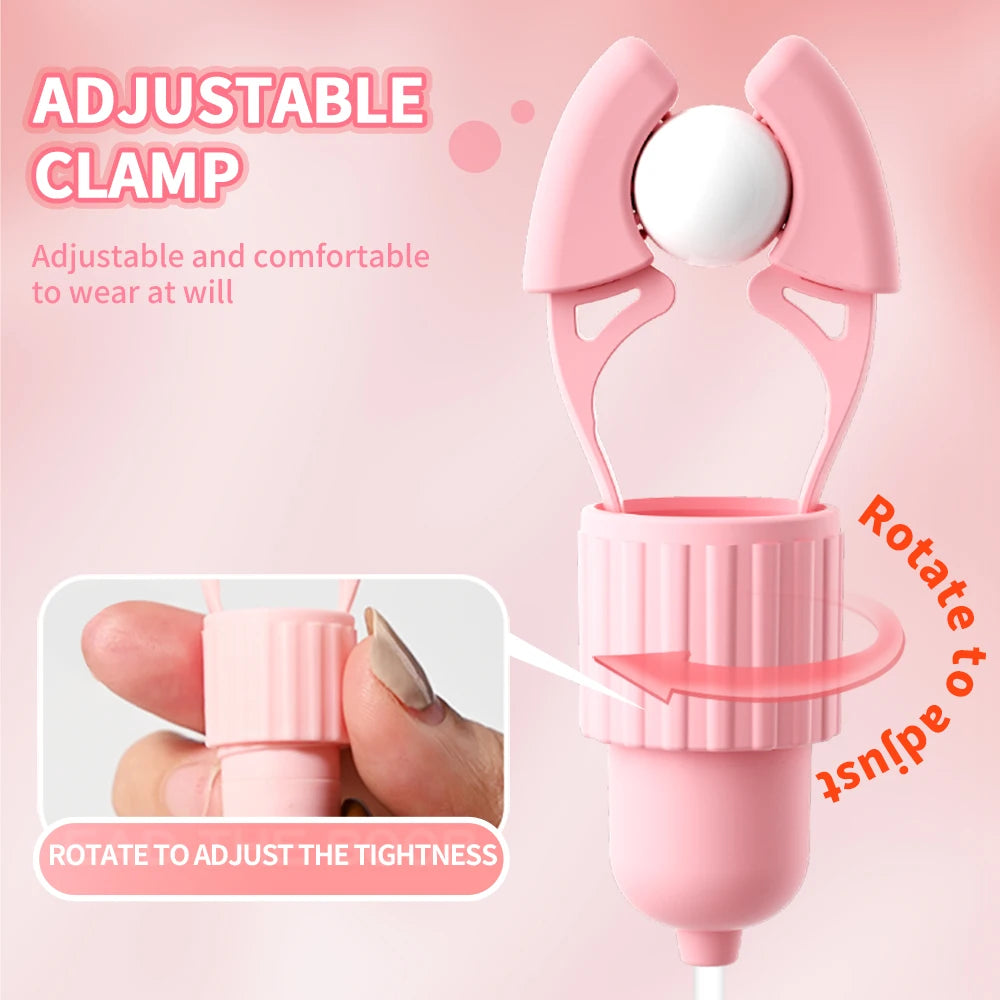 Vibrating Suction Nipple Clamps for Women