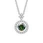 Moissanite Pendant Necklace for Women in Sterling Silver