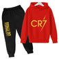 Ronaldo CR7 Print Hoodie and Pants Set for Children