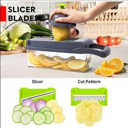 Vegetable Chopper Mandoline Slicer with Container