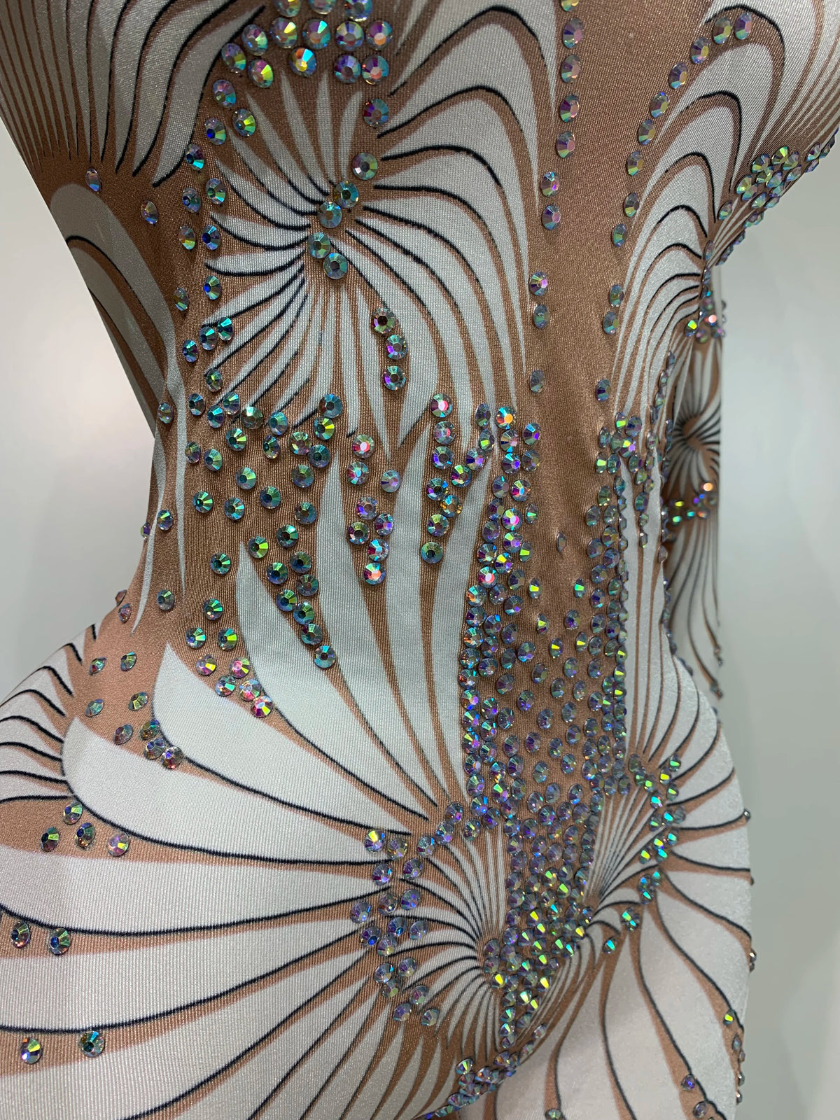 Sparkly Diamond Mesh Jumpsuit for Women