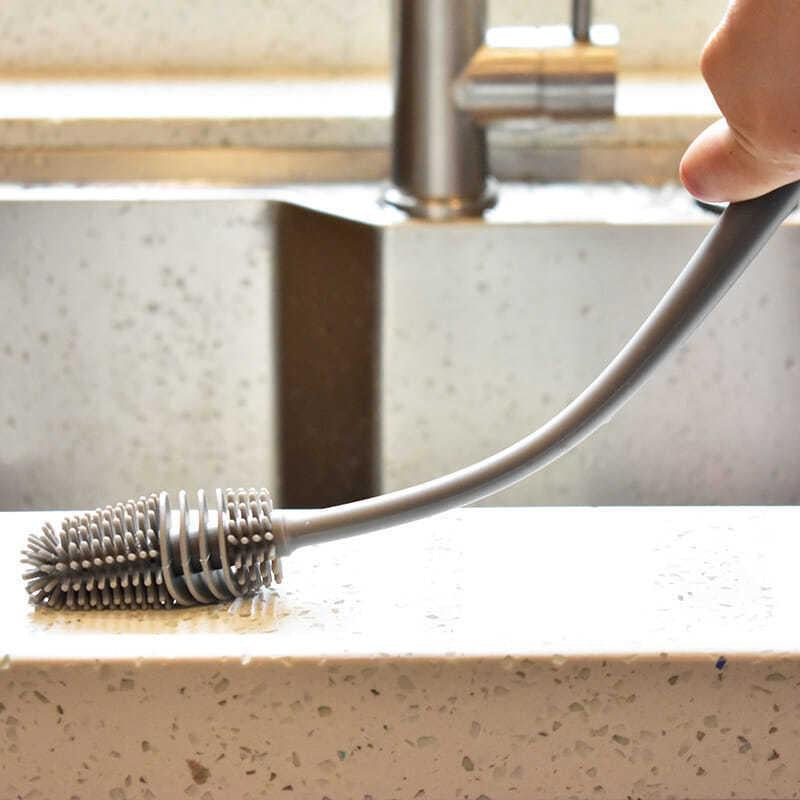 Silicone Long Handle Bottle and Cup Cleaning Brush
