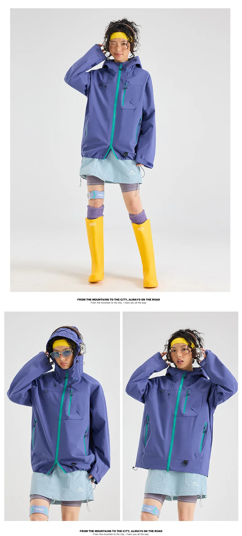 Unisex Waterproof Hiking Jacket Windbreaker