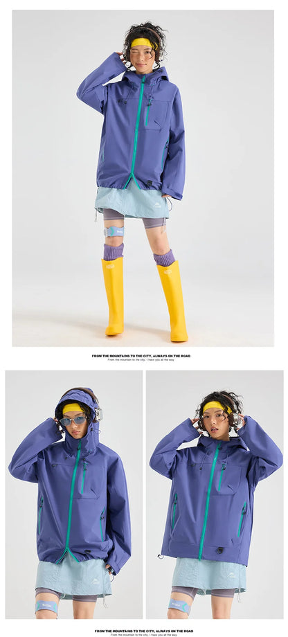 Unisex Waterproof Hiking Jacket Windbreaker