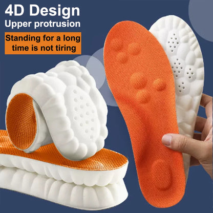 Latex Shock Absorbing Insoles with Arch Support