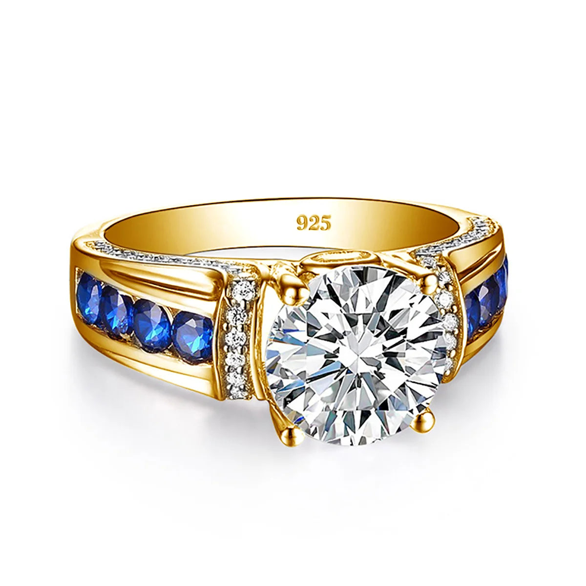 2ct Moissanite Diamond Ring for Women in Sterling Silver