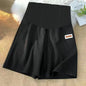 Knee-length Plus Size Maternity Ice Silk Shorts