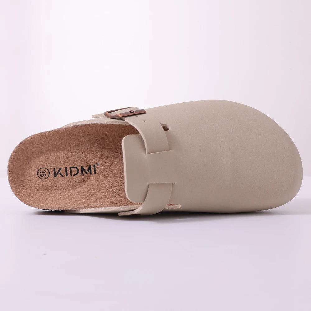 Shevalues Suede Clogs for Women Summer Mules with Arch Support