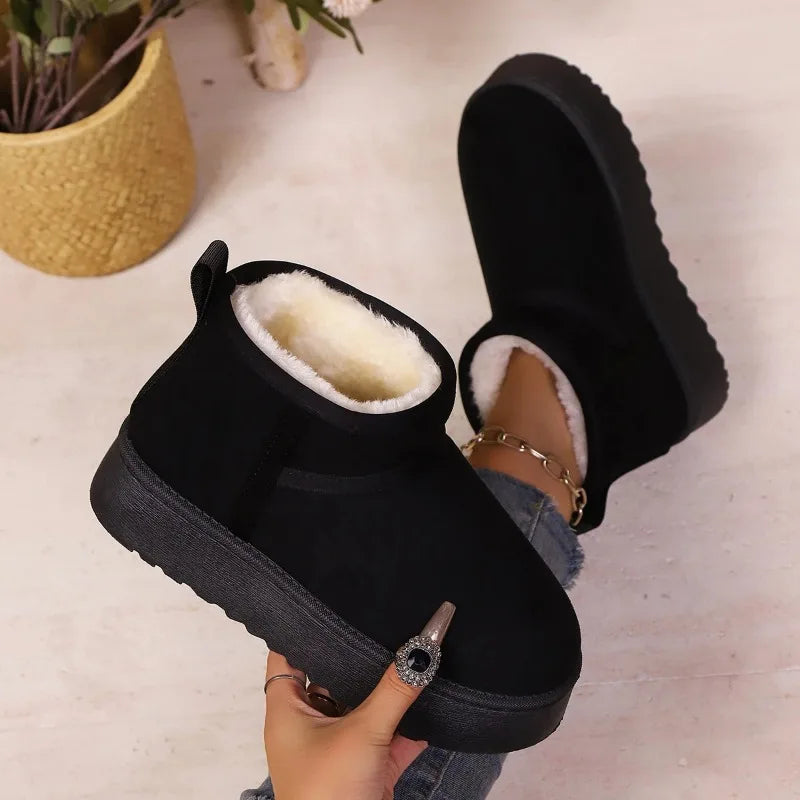 Sheepskin Wool Low-Cut Warm Comfortable Boots for Women