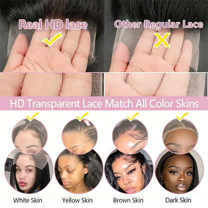 Brazilian Body Wave Virgin Human Hair Wig 360 Lace Frontal
