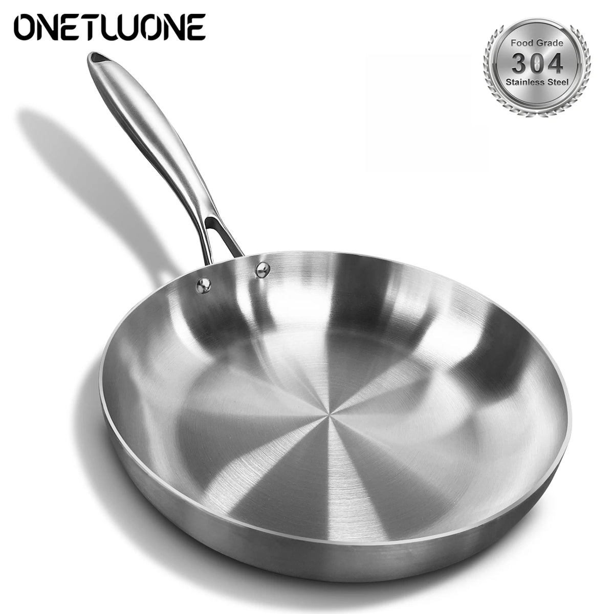 304 Stainless Steel Nonstick Frying Pan 28cm