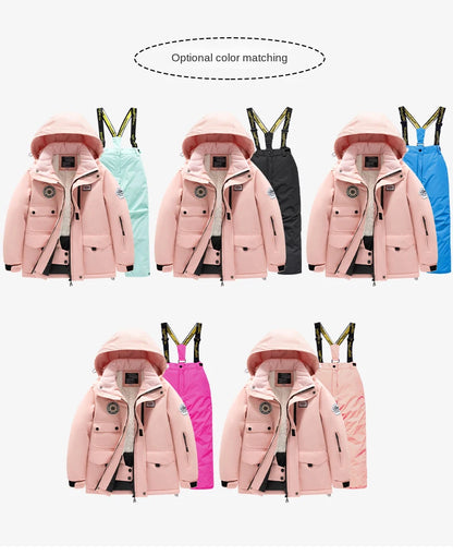 Winter Skiing Suit for Boys and Girls, Waterproof Polyester