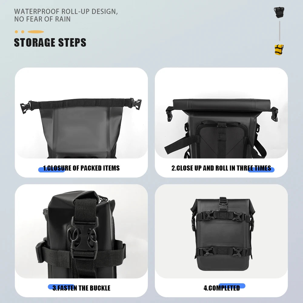 Waterproof Motorcycle Frame Bumper Bag for BMW and Honda