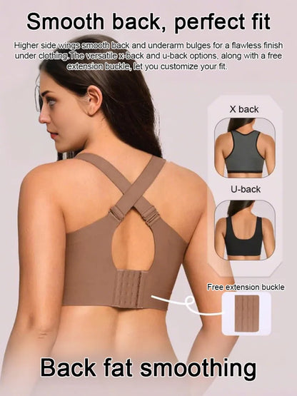 Wireless Push-Up Bra for Women, Soft Nylon Seamless Underwear