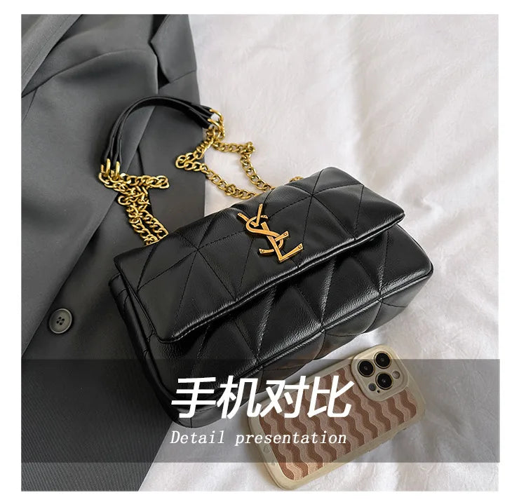 Genuine Leather Mini Square Bag for Women