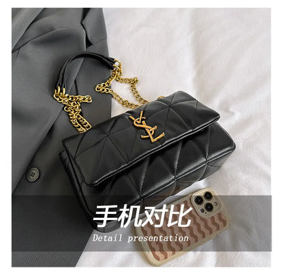 Genuine Leather Mini Square Bag for Women