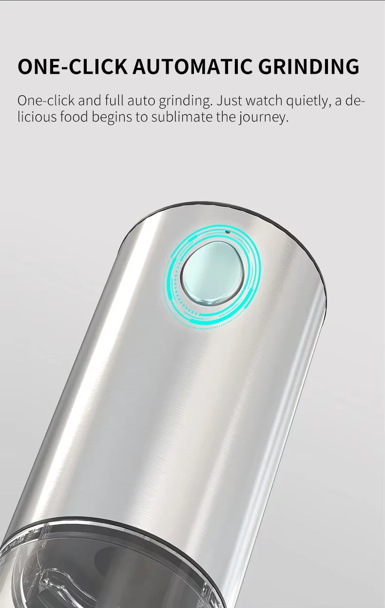 Electric Automatic Stainless Steel Salt and Pepper Grinder