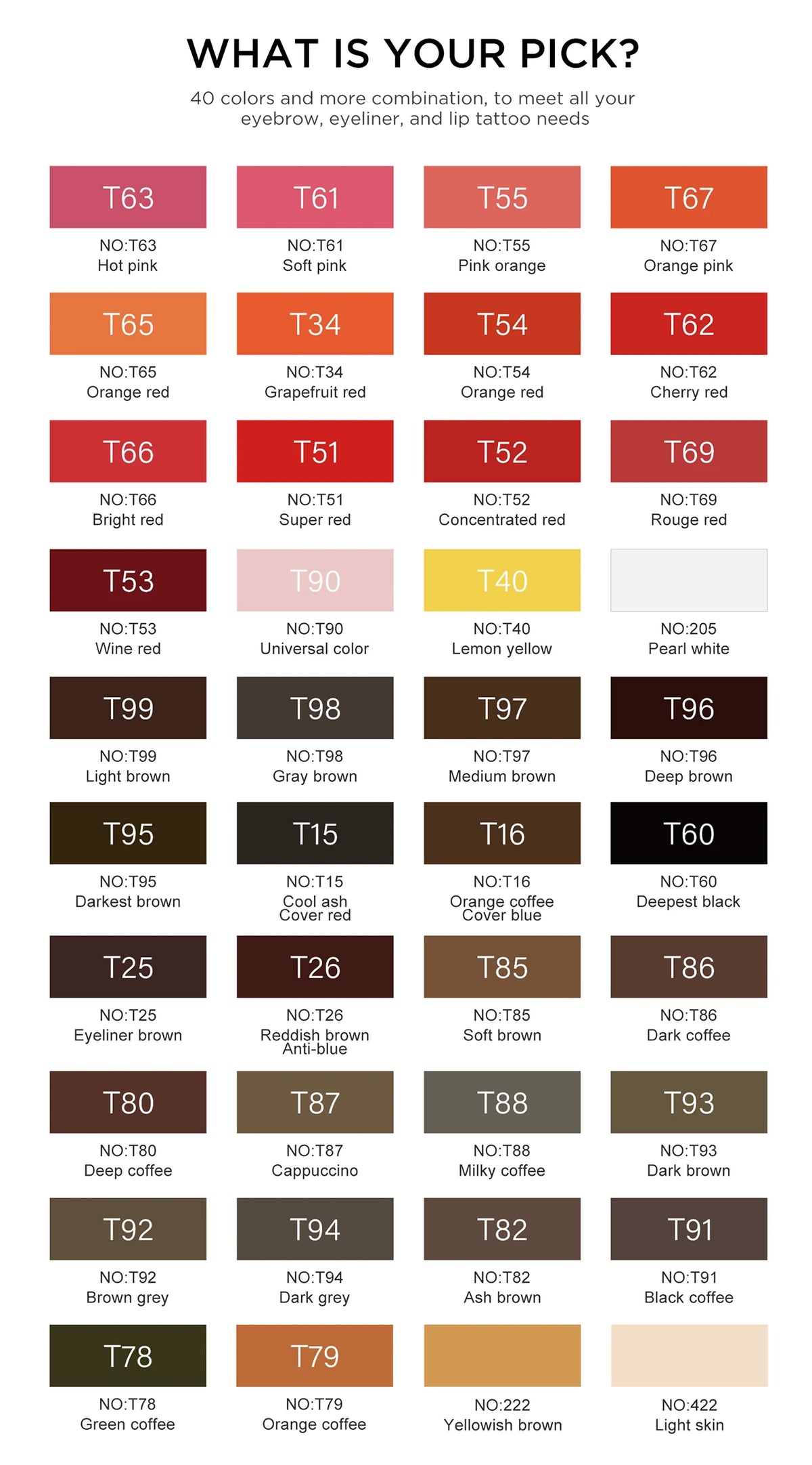 FAMISOO 5ML Permanent Makeup Pigment for Lips and Eyebrows