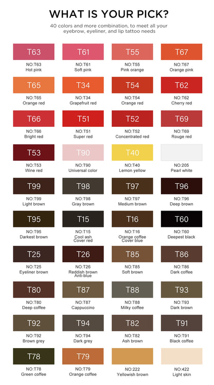 FAMISOO 5ML Permanent Makeup Pigment for Lips and Eyebrows