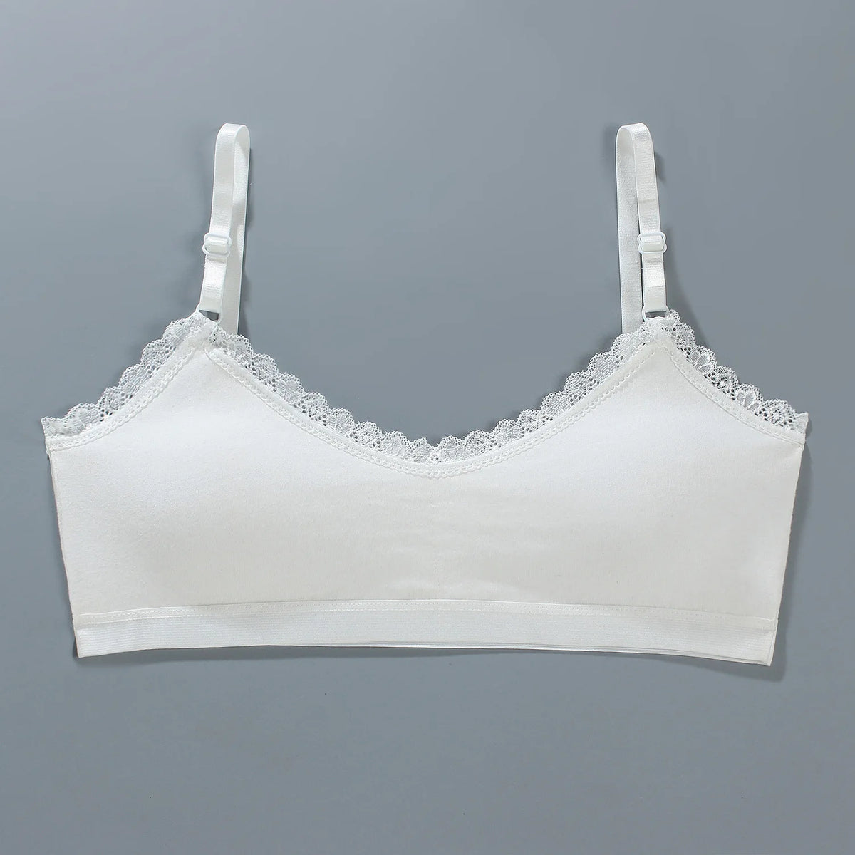 Girls Lace Training Bras Set Cotton Padded Daily Wear