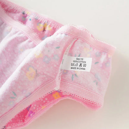 Floral Cotton Briefs for Girls 2-11 Years