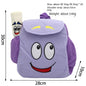Dora The Explorer Purple Canvas Backpack with Pencil Case